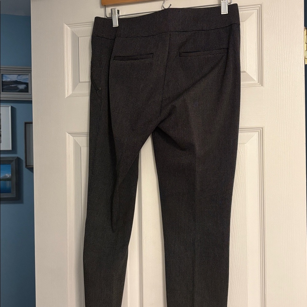 Loft Classic Black Patterned Pants - image 4